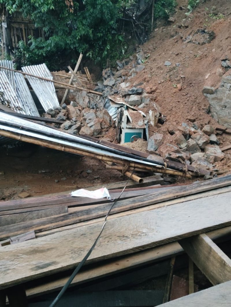 Heavy rain damages homes, roads and paddy fields in Noklak - Nagaland ...