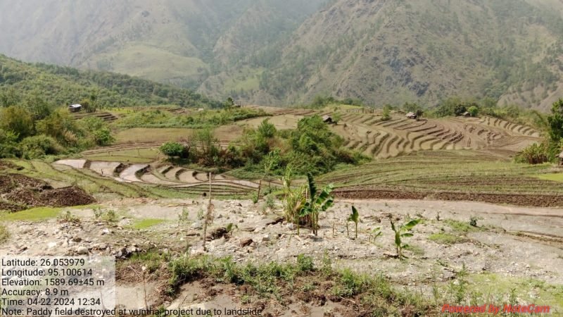 Heavy rain damages homes, roads and paddy fields in Noklak - Nagaland ...