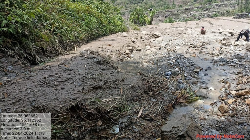 Heavy rain damages homes, roads and paddy fields in Noklak - Nagaland ...