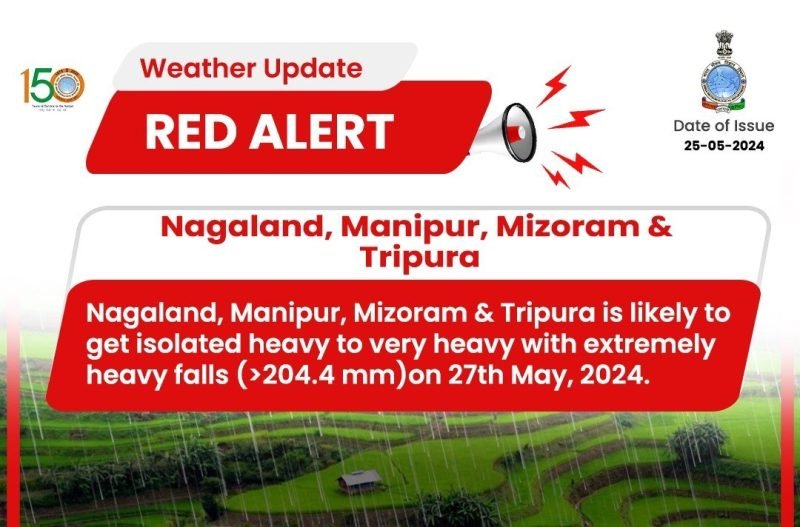 Cyclone Remal: Red Alert for extremely heavy rainfall for Nagaland ...