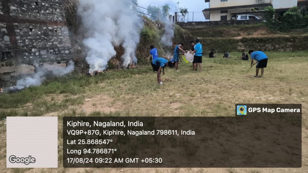 Kiphare KDFA Teams organises social work at Public ground, Kiphire - Nagaland ...
