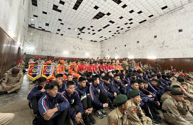 NCC cadets undergoing training in disaster response under Yuva Aapda ...