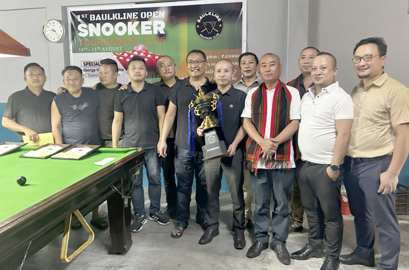 1st Baulkline Open Snooker Tournament 2025 concludes - Nagaland ...