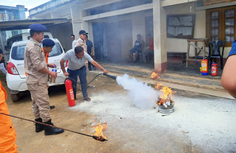 Kiphare Fire Station Kiphire conducts fire and evacuation drill - Nagaland ...