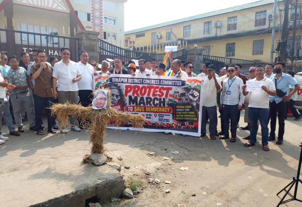 Savew Save Democracy’ march: Dimapur Congress targets CEC over SIR - Nagaland ...
